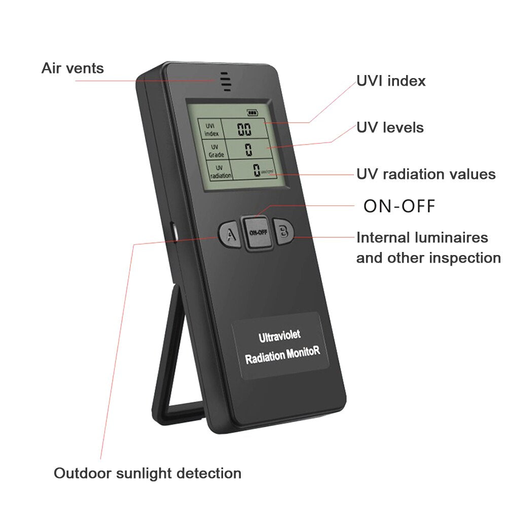 KF-90 Digital Ultraviolet Radiation Detector Ultraviolet UVI Meter Radiometer Tester Protectiv Equipment Testing Portable Tester-7