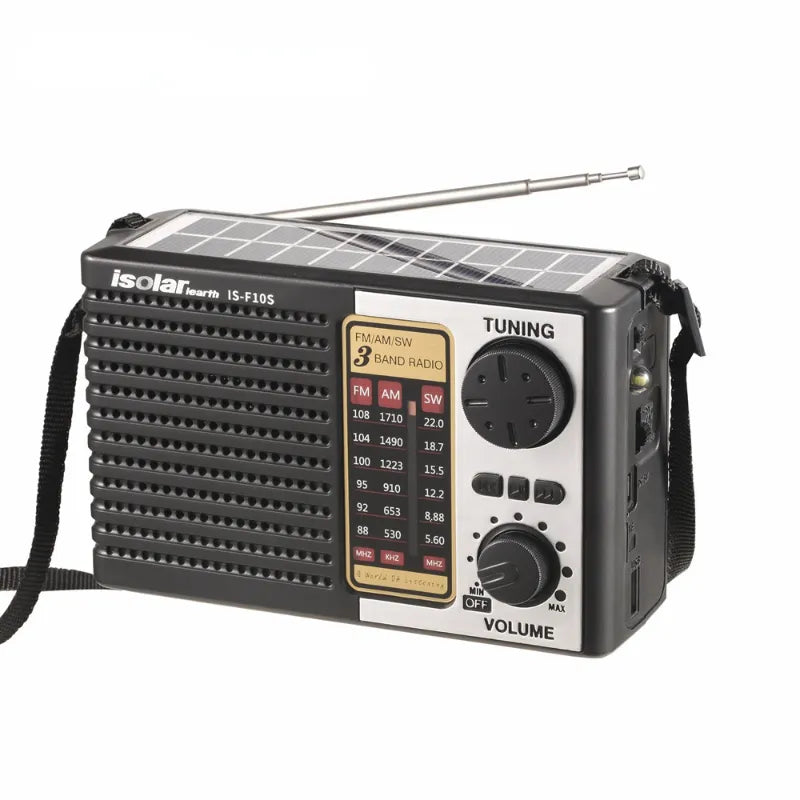 Solar charging emergency radio Multi band radio dynamo radio wireless Bluetooth speaker supports FM / AM / SW two way radio