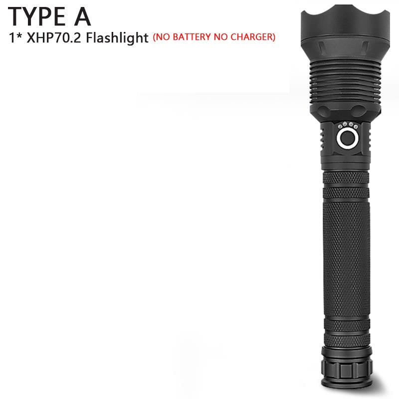 250000cd 1000m XHP90.2 most powerful led flashlight usb Zoom Tactical torch-9