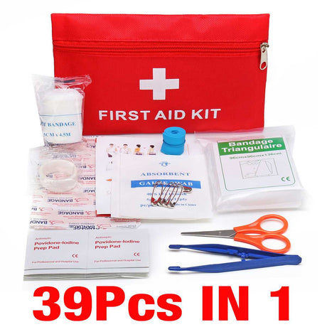 Mini Safe Camping Hiking Car First Aid Bag Kit-0