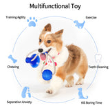 3Pcs Multifunction Pet Molar Bite Dog Toys Rubber Chew Ball Cleaning Teeth Safe Elasticity Soft Puppy Suction Cup Dog Biting Toy-10